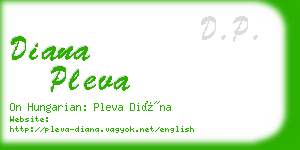 diana pleva business card